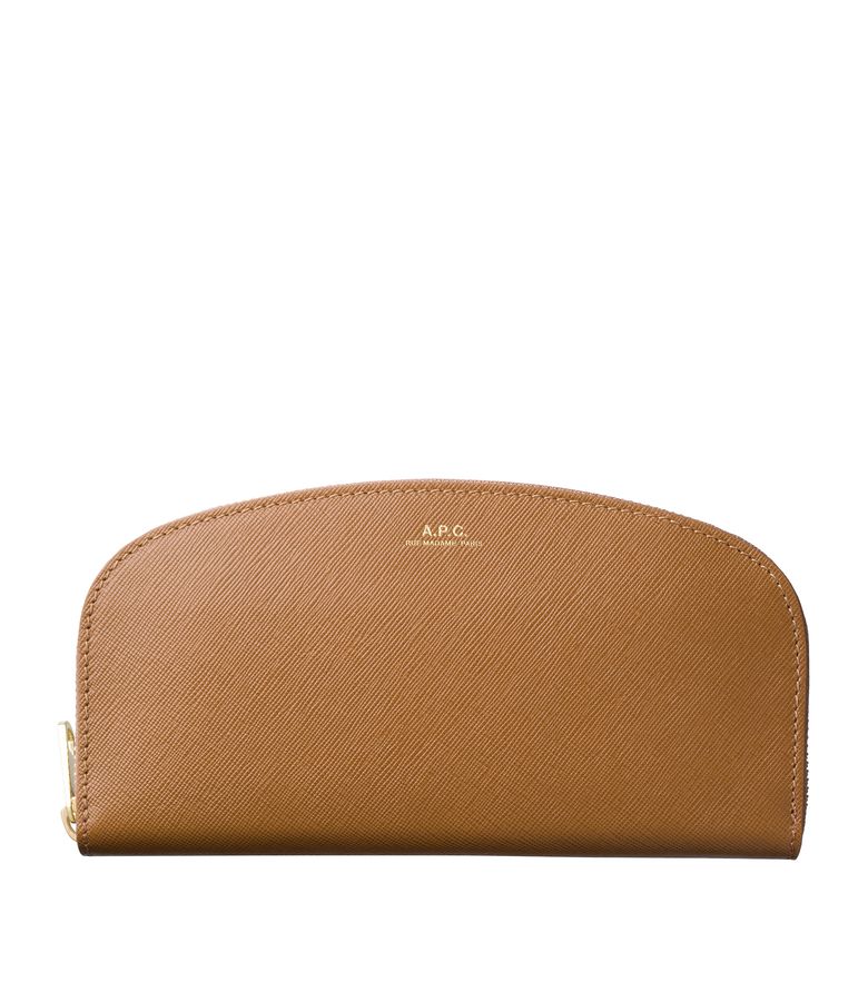 Demi-lune wallet FROSTED CHESTNUT BROWN