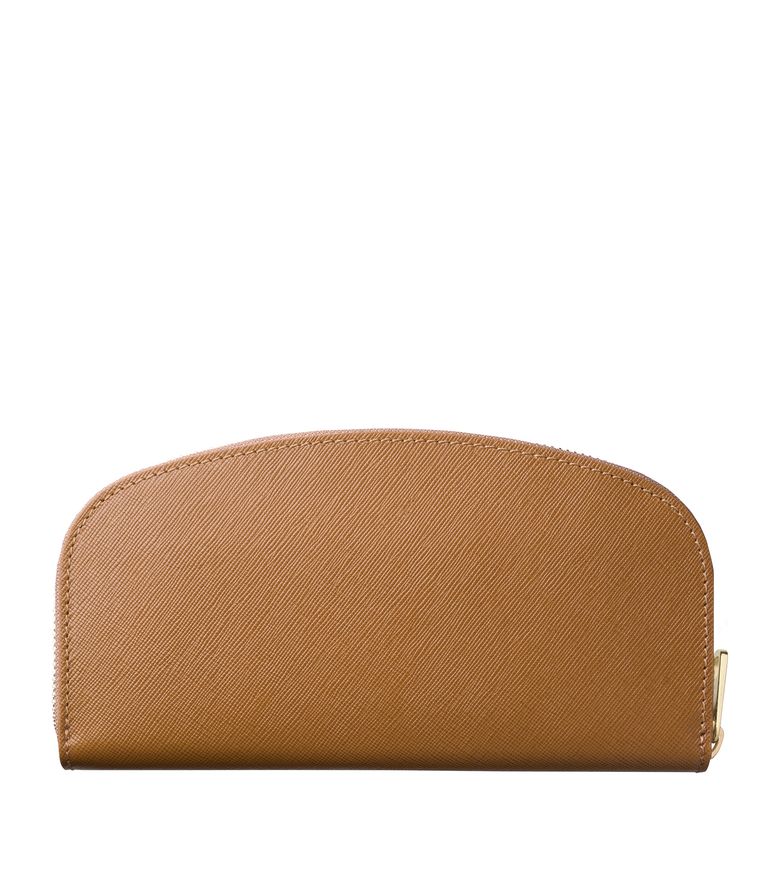 Demi-lune wallet FROSTED CHESTNUT BROWN