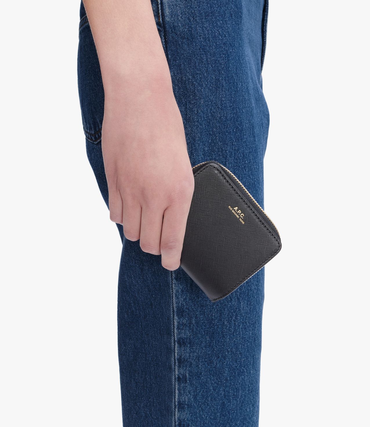 Emmanuelle Small compact wallet BLACK APC