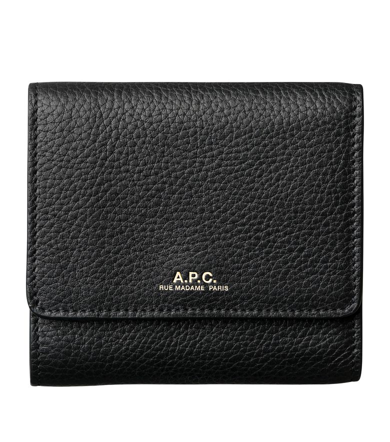 Loïs compact wallet BLACK