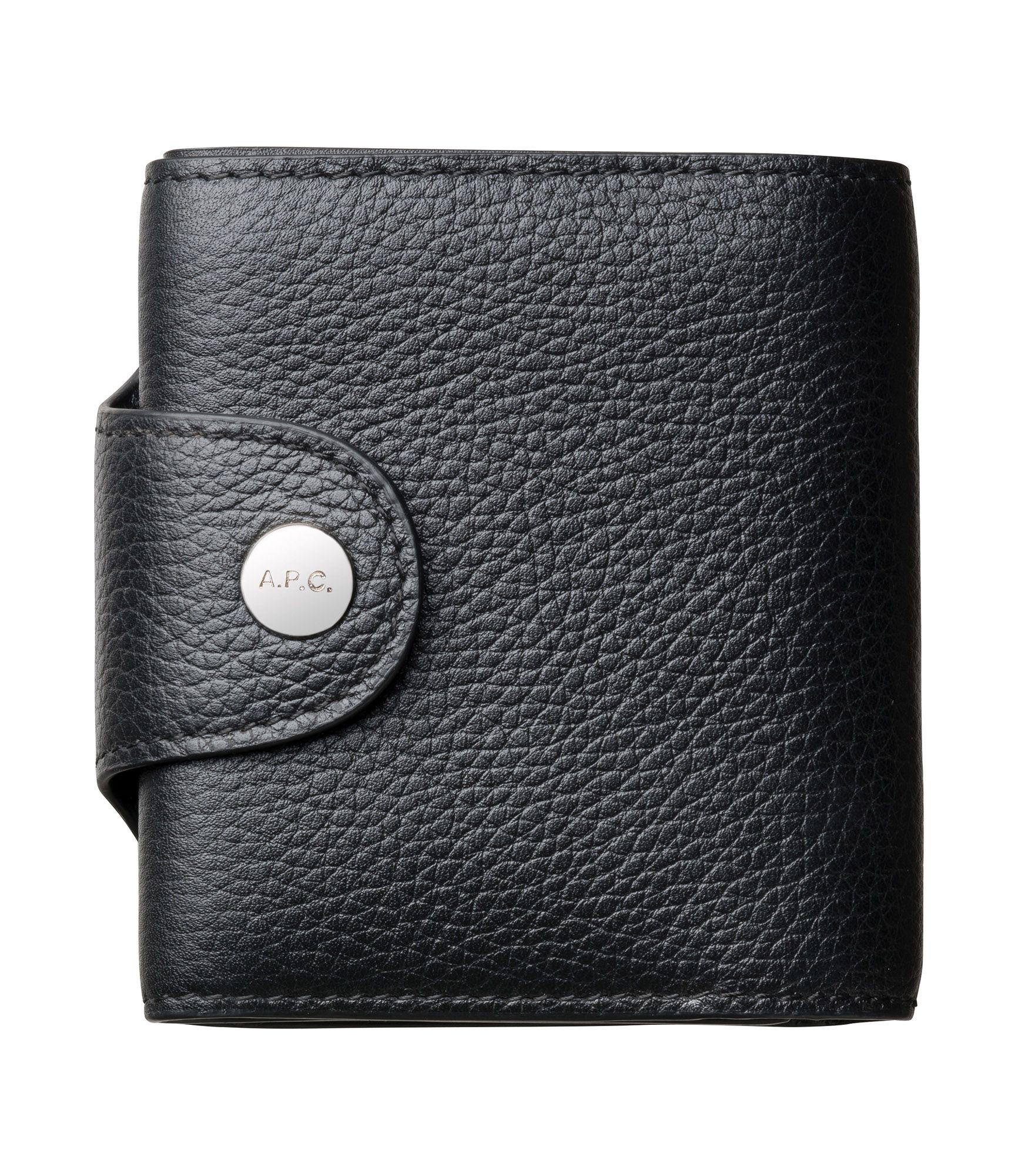 Black Leather Mens billfold Coin Wallet Zipper Small Coin Holder Chang –  iwalletsmen