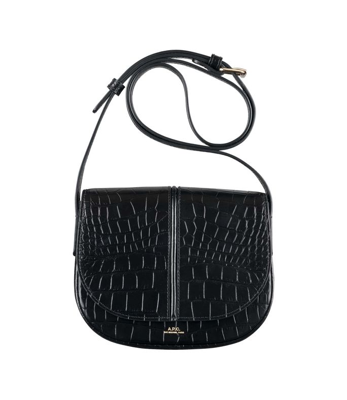betty bag leather embossed with a crocodile motif