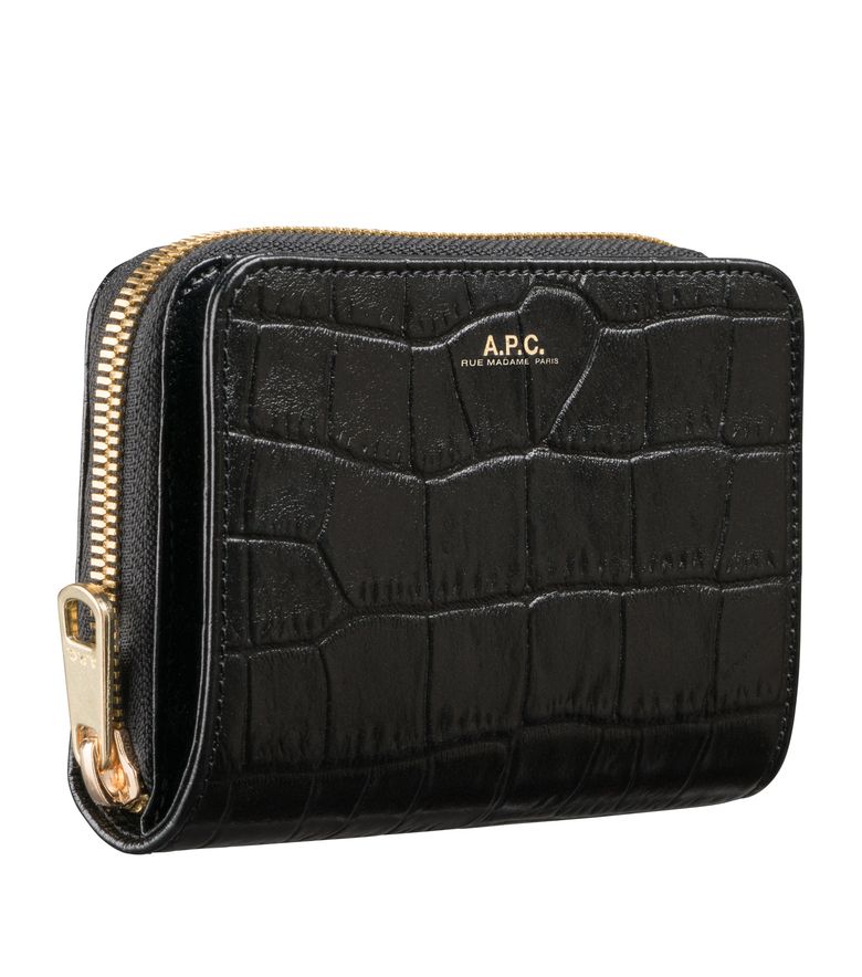 Emmanuelle compact wallet BLACK