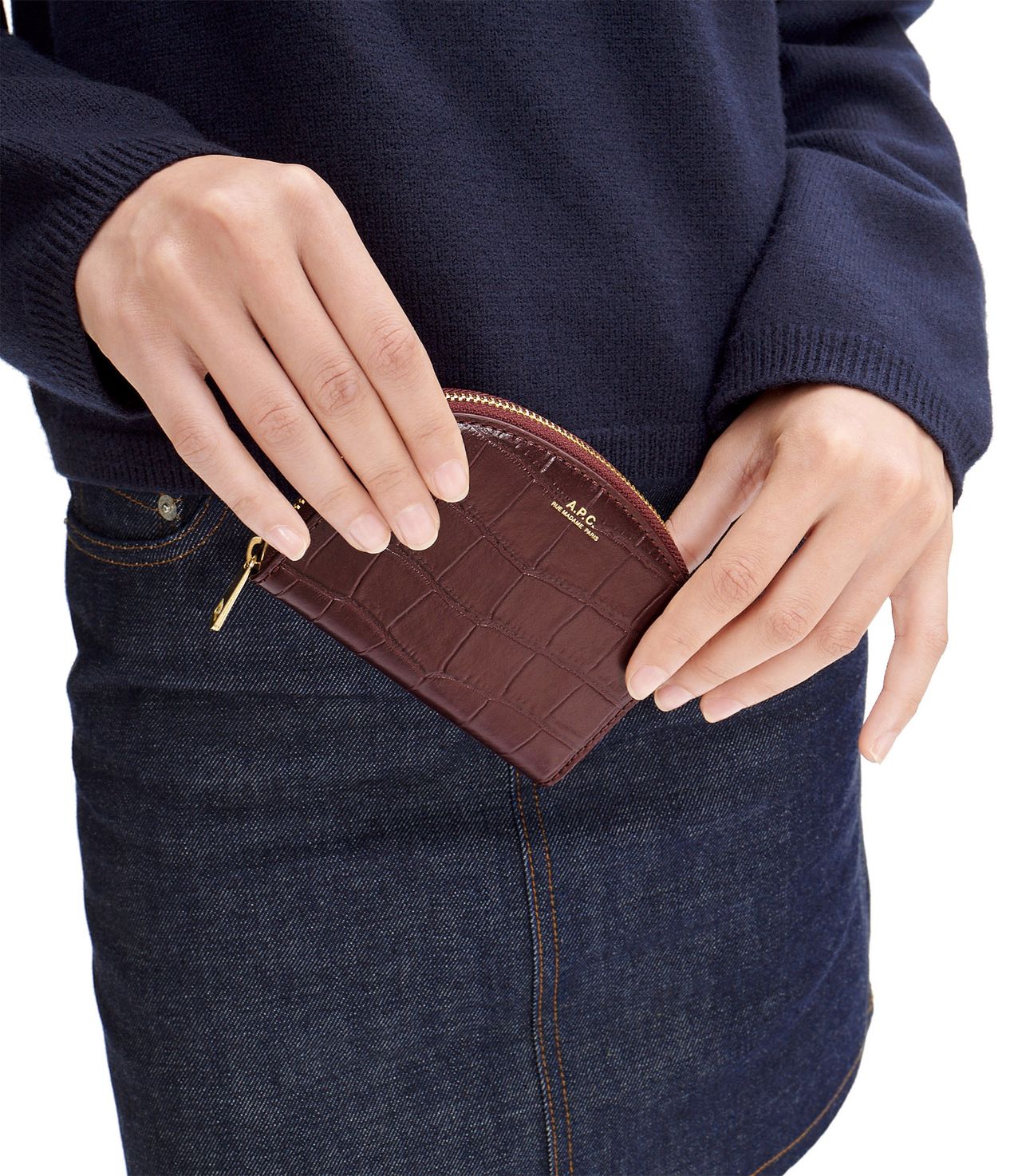 Demi-Lune compact wallet VINO APC