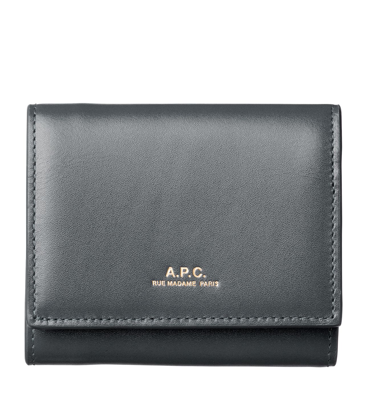 Lois Small compact wallet STEEL GREY APC
