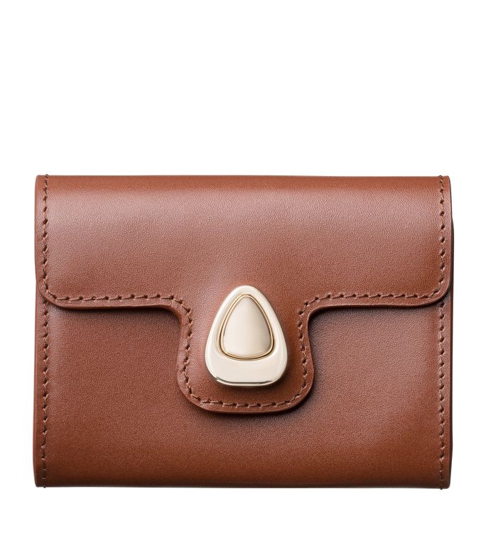 astra compact wallet nut brown
