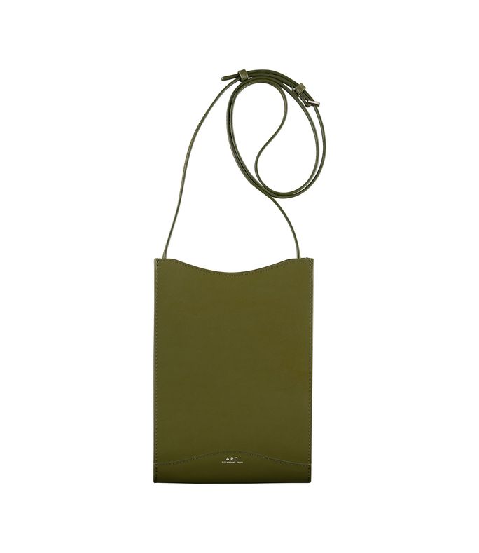 jamie large neck pouch evergreen
