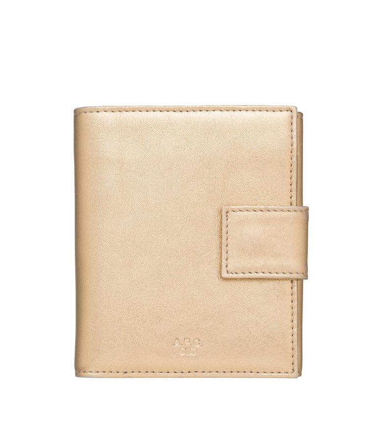 Marguerite compact wallet Goldtone