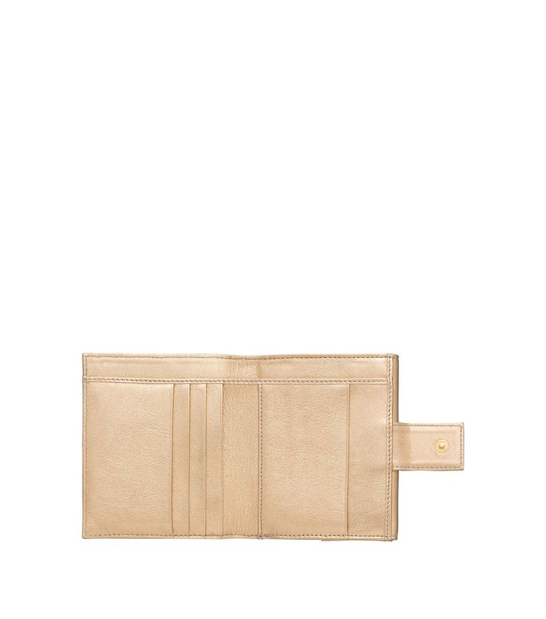 Marguerite compact wallet Goldtone