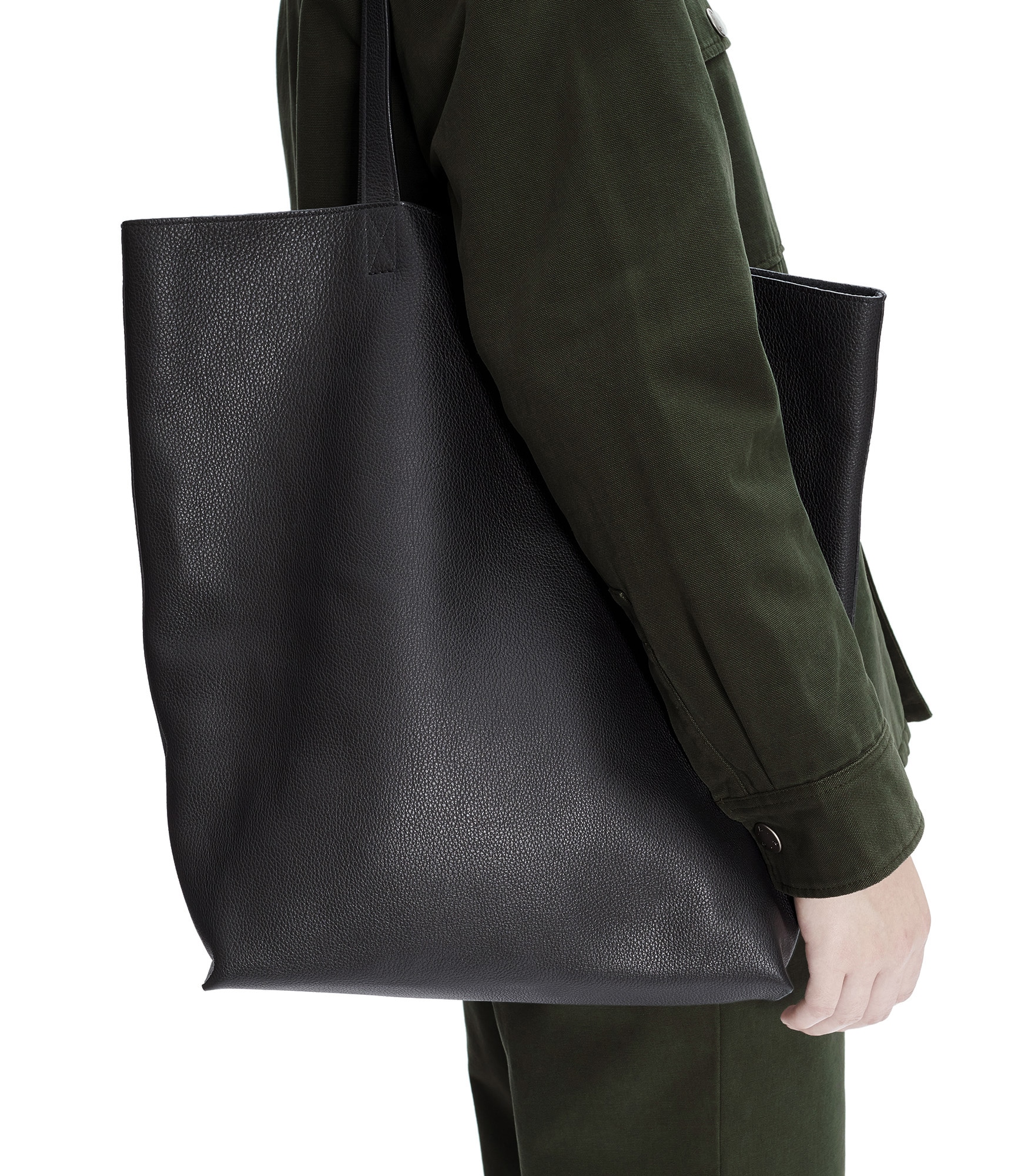 Everyday Tote Bag | Leather Tote - Midnight | Tecovas