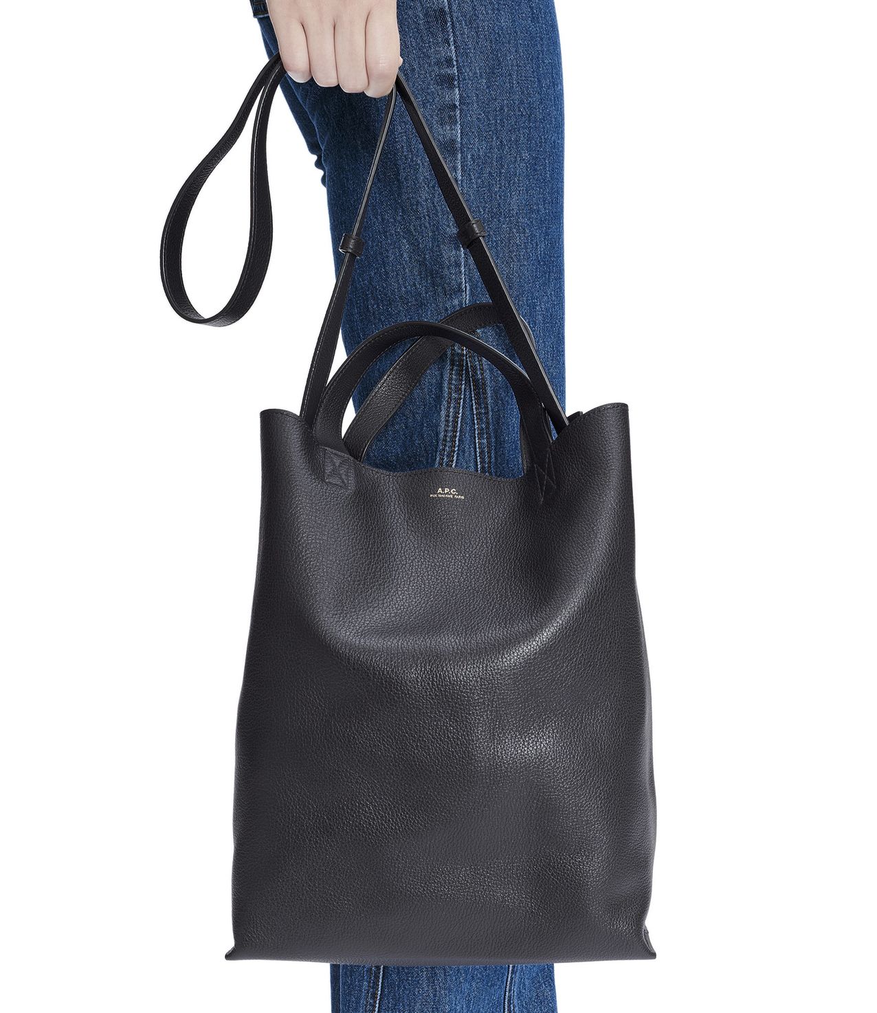 Maiko Medium shopping bag BLACK APC