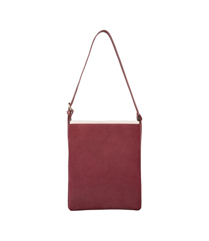 virginie bag suede calfskin and smooth leather