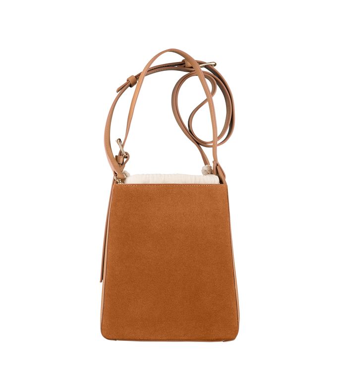 virginie small bag suede calfskin and smooth leather