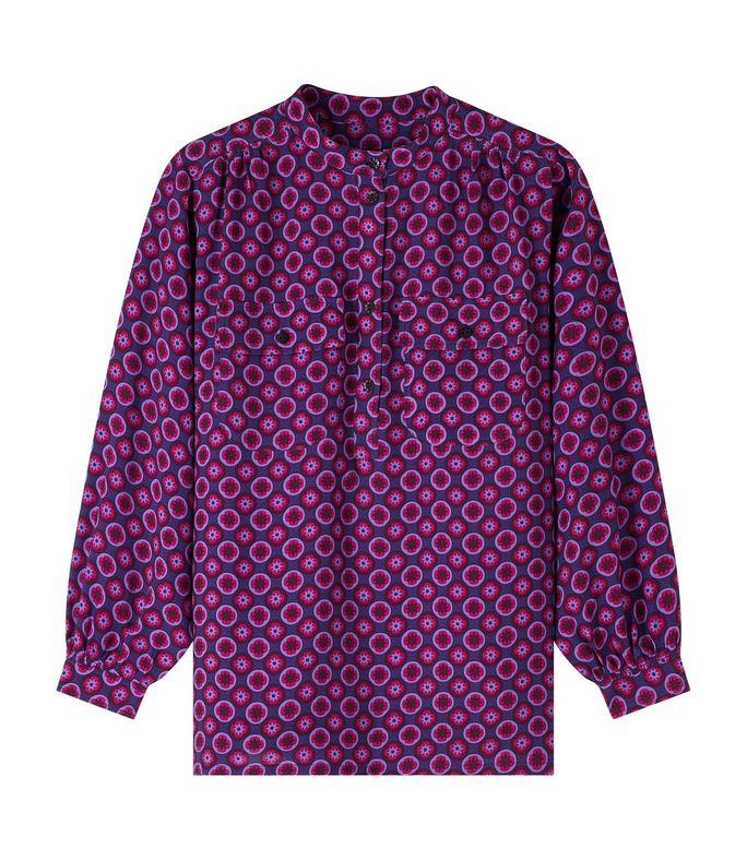 aubrey blouse fuchsia