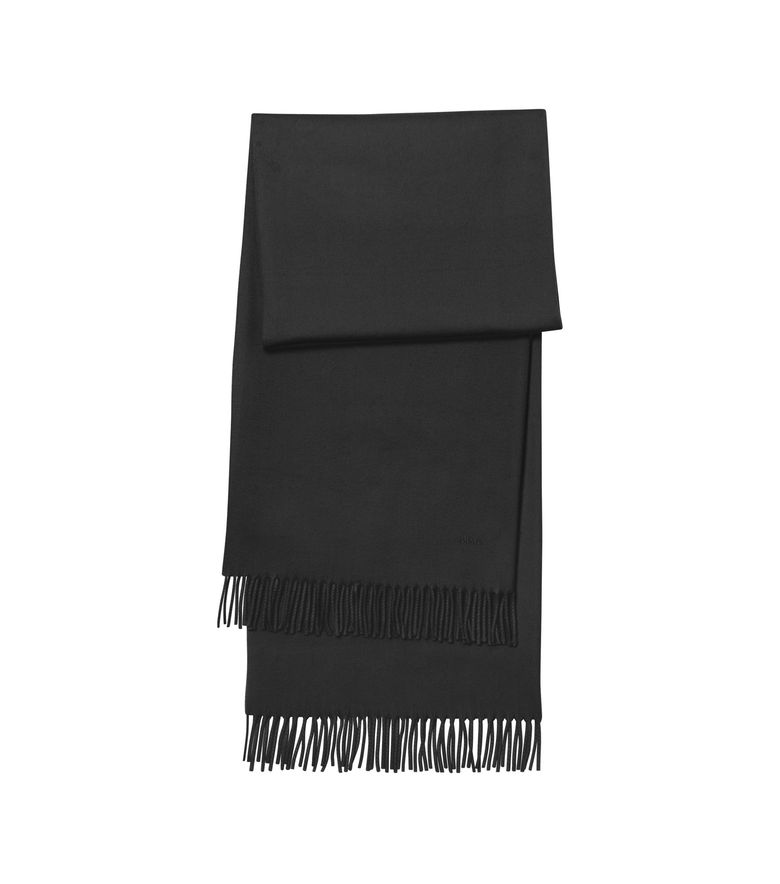 Alix Brodée scarf BLACK