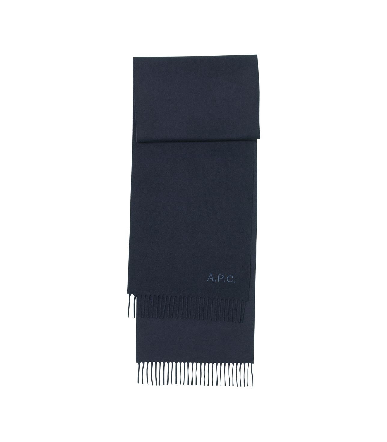 Ambroise Brodée scarf DARK NAVY BLUE APC