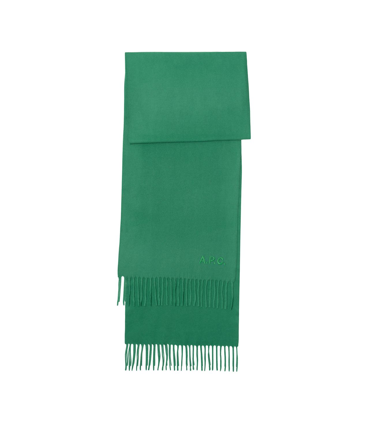 Ambroise Brodée scarf GREEN APC