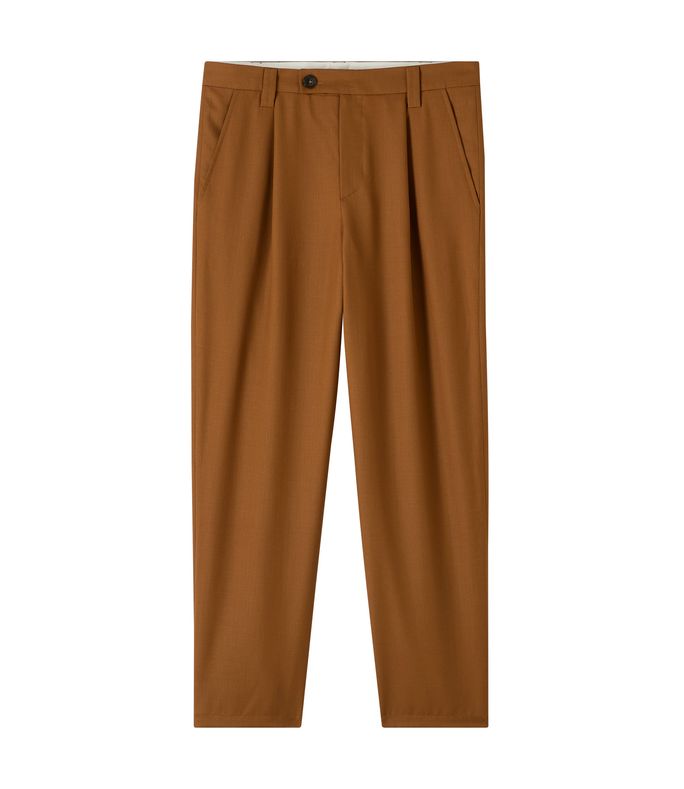 renato trousers frosted chestnut brown
