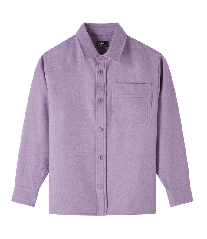 basile overshirt heather violet