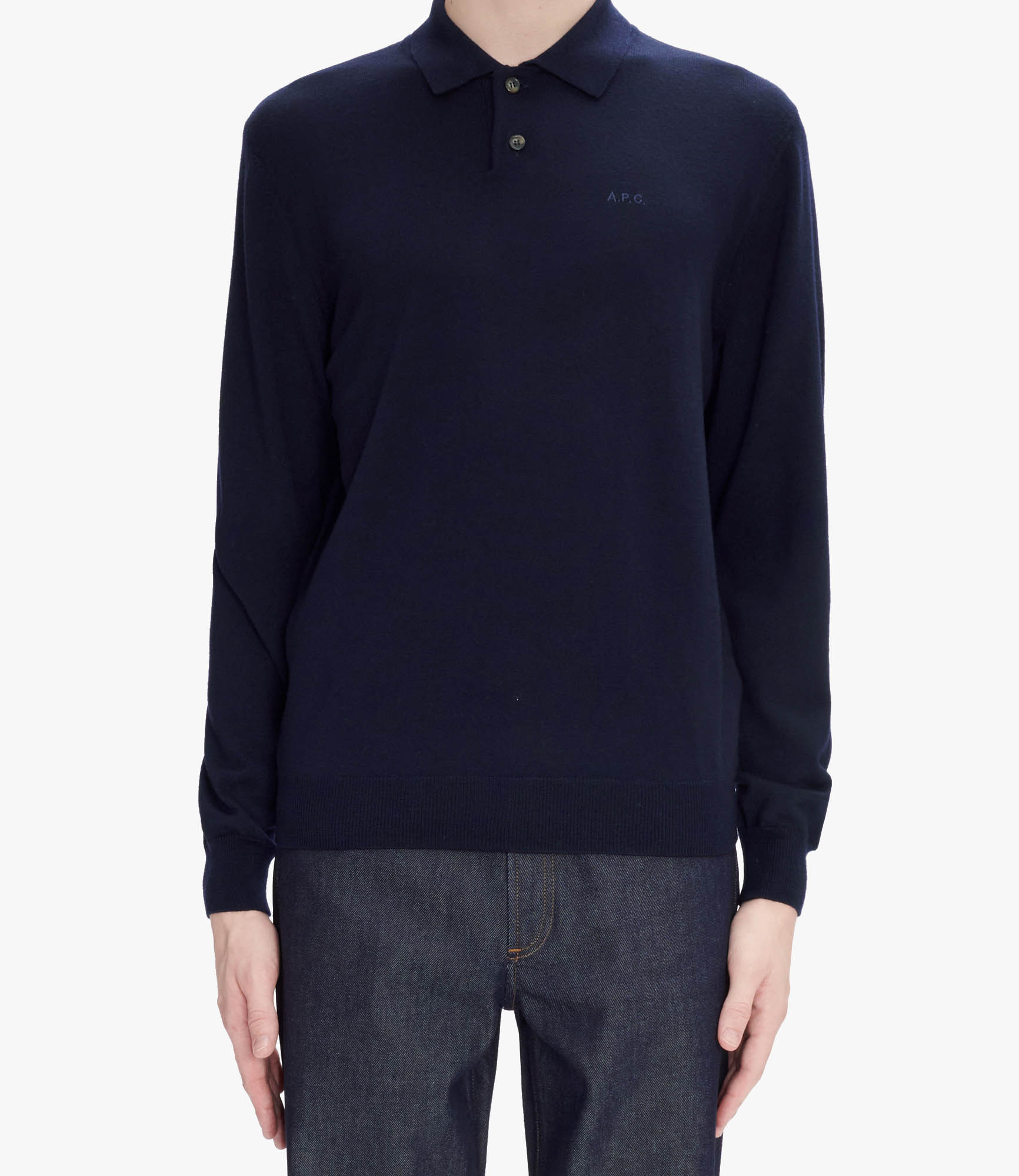 Jacob Logo jumper Dark navy blue | A.P.C.