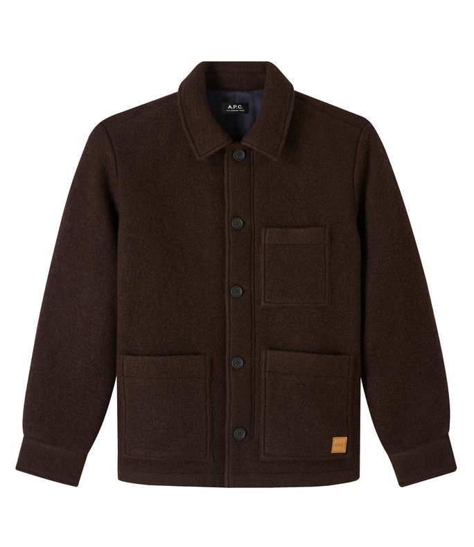 emile jacket heather chestnut brown