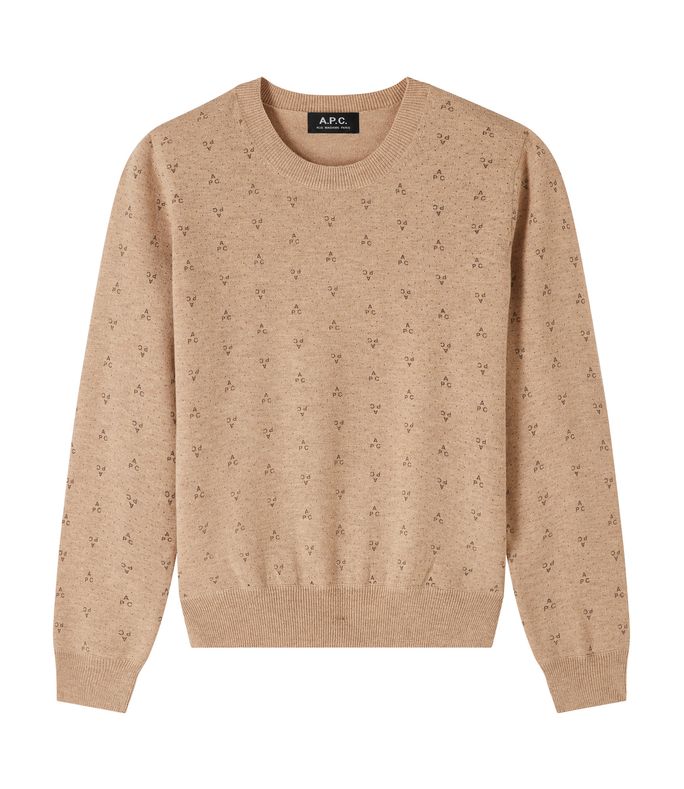 pull flora beige chiné