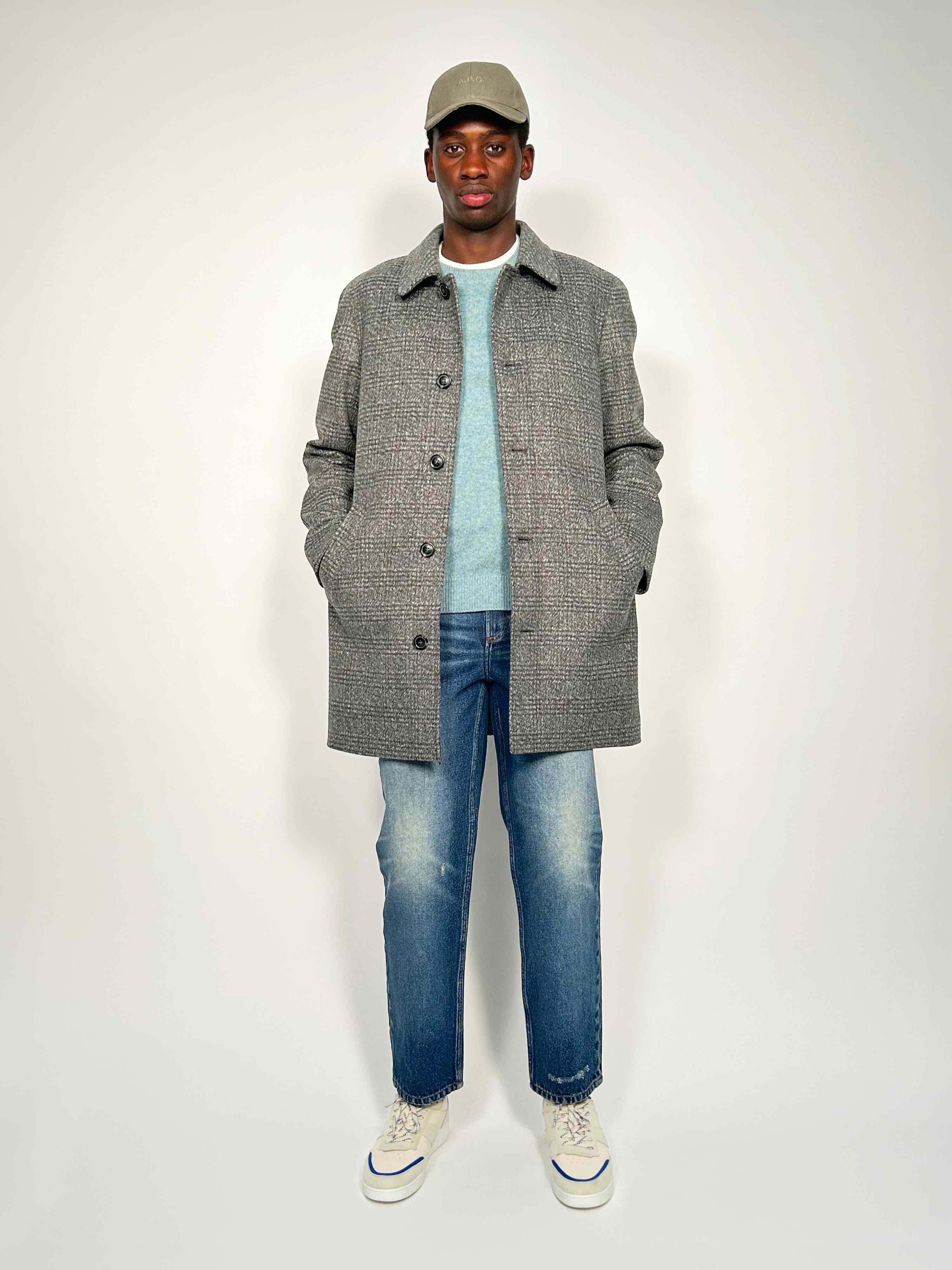 A.P.C. Women's Poupee Coat - Anthracite Chine | Coggles